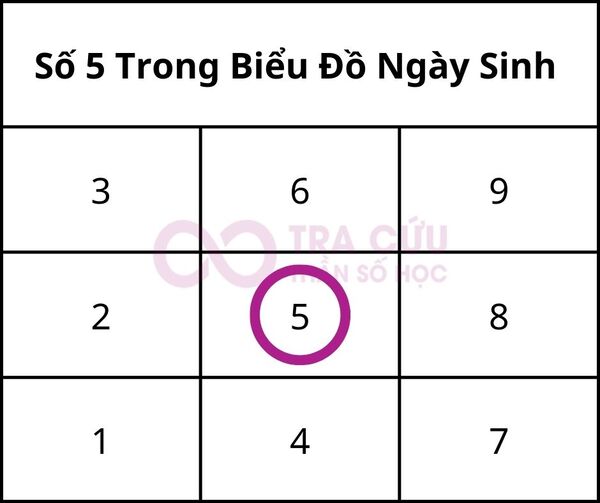 Ý Nghĩa Số 5 Trong Biểu Đồ Ngày Sinh Thần Số Học