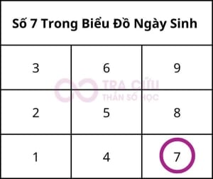 Ý Nghĩa Số 7 Trong Biểu Đồ Ngày Sinh Thần Số Học