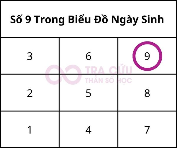 Ý Nghĩa Số 9 Trong Biểu Đồ Ngày Sinh Thần Số Học